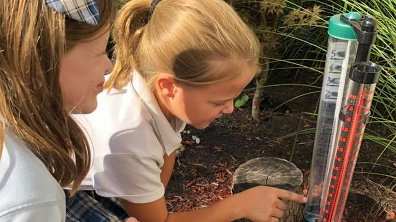 Earlier this year, a $390.95 Robert P. Bell Education Grant allowed fourth grade teacher, Jennifer Jessie to recover an abandoned garden at St. Mary School. Students from preK through middle school have used the garden to learn about their environment.