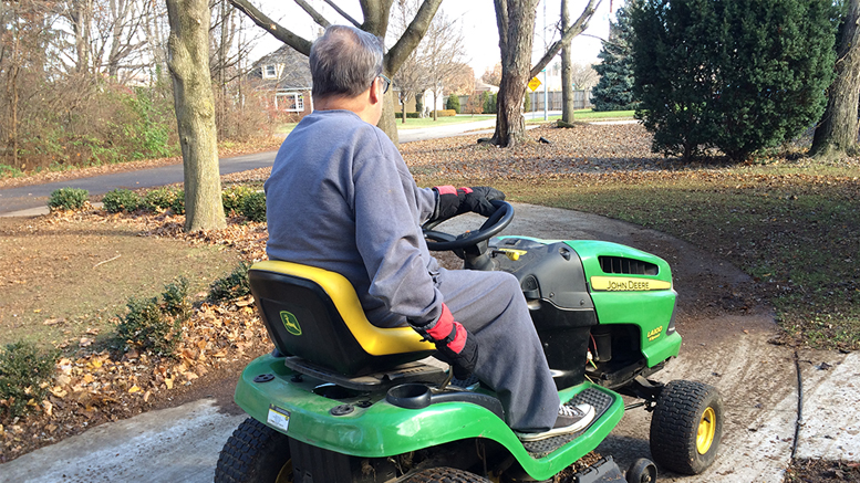 Who needs a rake when you have one of these? Photo by: Nancy Carlson