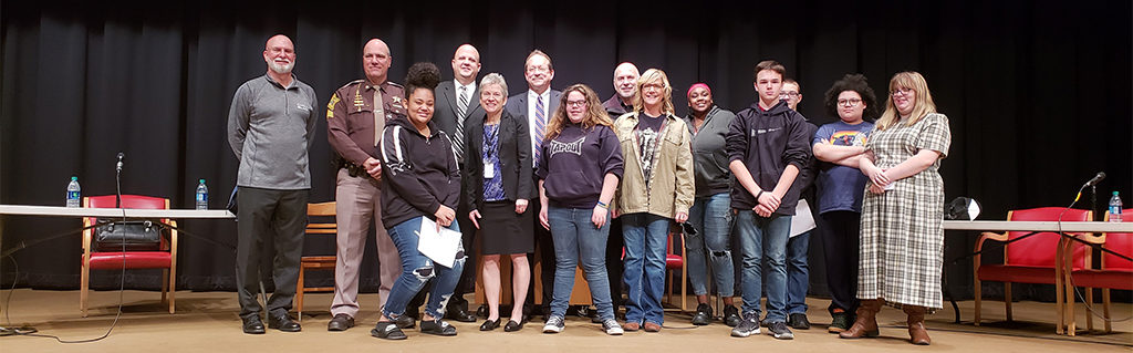 Mock Trial participants are pictured. Photo provided.