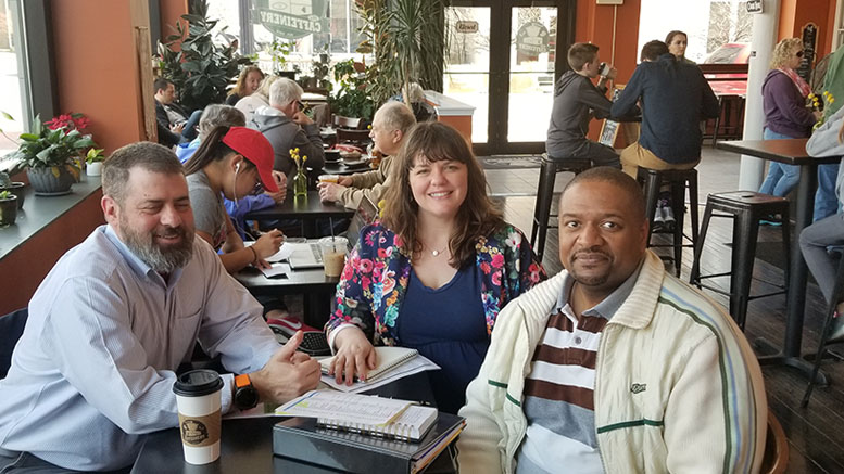 Pictured L-R: Jason Newman, Sue Godfrey, and Ken Hudson. Photo provided