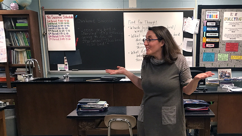 Erica Collins in the classroom. Photo provided