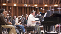 Michael Rafter is pictured playing the grand piano. Photo provided