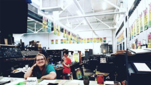 Kim Miller is pictured inside Tribune Showprint. Photo provided