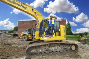 Excavator Operator Marcus Miller is pictured working at the Tillotson Avenue I&M substation. Photo by: Mike Rhodes