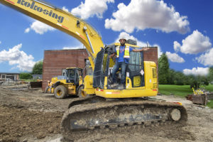 Excavator Operator Marcus Miller is pictured working at the Tillotson Avenue I&M substation. Photo by: Mike Rhodes