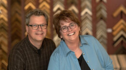 Carl and Barbara Schafer, owners of Gordy, each have over 25 years of museum experience. They understand the balance of preserving and creating a visually interesting framed work. Photo provided