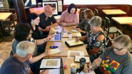 Business owners and managers meet to form the Village Merchants Association. Photo by: Nancy Carlson