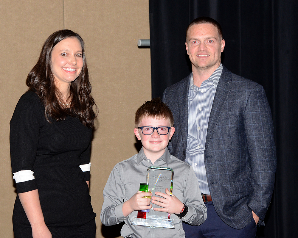 Young Innovator's Award: Caleb Hunter. Photo by: Kyle Evans