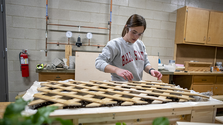 Ball State University senior Megan Draper from Perrysburg, Ohio is pictured. Photo provided