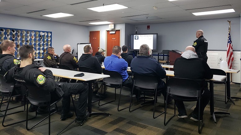 MPD officers are pictured during a recent "Sovereign Citizens" training session. Photo courtesy of MPD