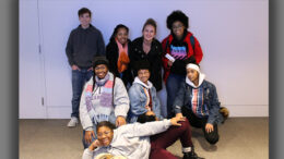 Kari Wissel is pictured with some of the Muncie teens TeenWorks serves. Photo provided