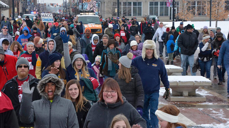 Thousands of people participated in the 16th annual "Walk a Mile in my Shoes" event. Photo provided