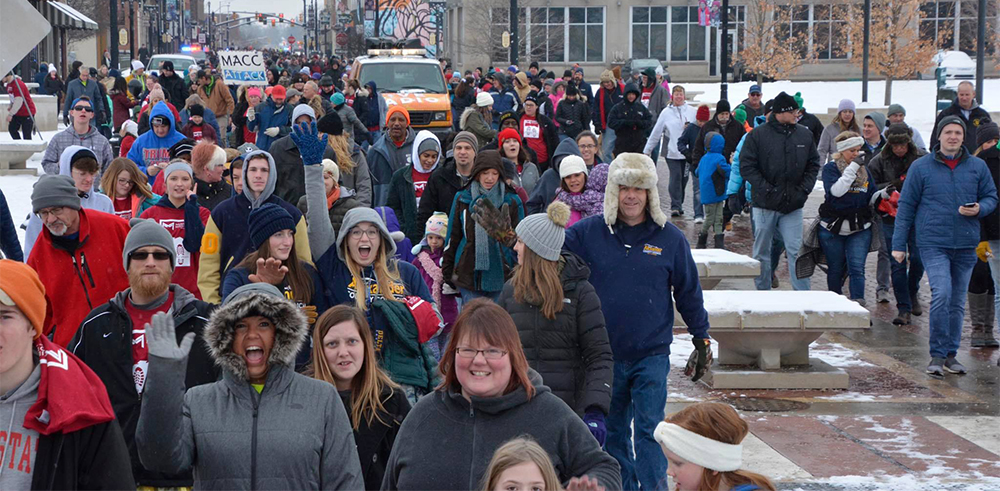 Thousands of people participated in the 16th annual "Walk a Mile in my Shoes" event. Photo provided