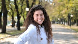 Greet everyone with a smile, a wave, and/or a positive comment while maintaining appropriate physical distance. Photo by: story blocks