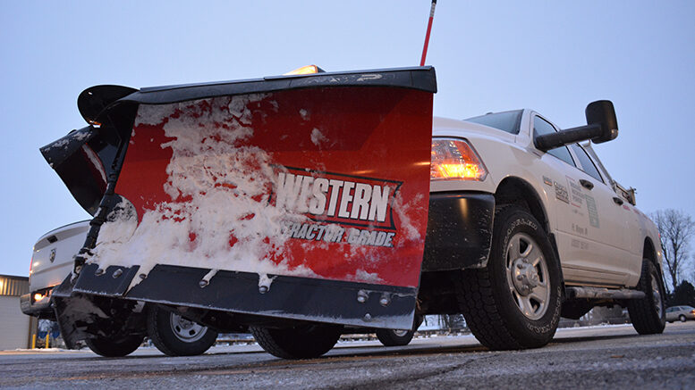 I&M plow truck heading south to assist. Photo provided