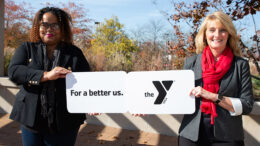 L-R: Campaign co-chairs Marsha McGriff, Associate VP of Inclusive Excellence at Ball State University and Delaina Boyd, VP of Community Engagement for Ball State University. Photo provided