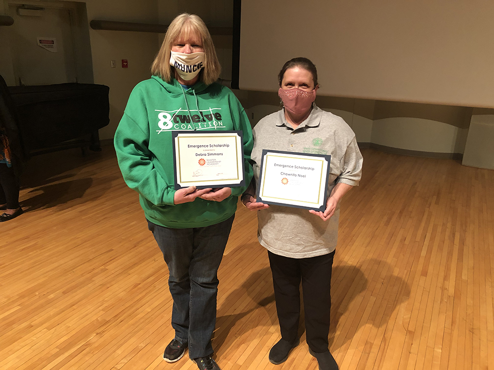 L-R: Emergence Winners Debra Simmons and Chawnita Noel. Photo provided.