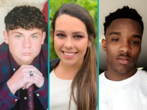 From left to right: Marcus Logan, Nevaeh Orr, and Da’Marion Walker