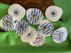 Health care gets pretty sticky when you are wearing these things. Photo by Nancy Carlson