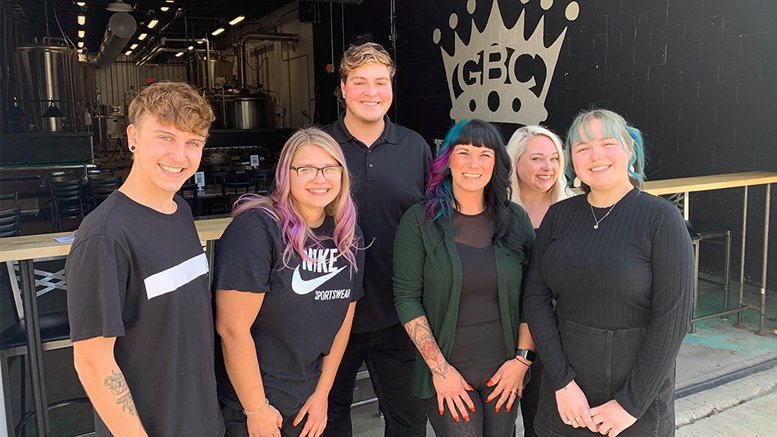 The Chameleon Crew as photographed at the entrance of the Guardian Brewing Company. Photo provided.