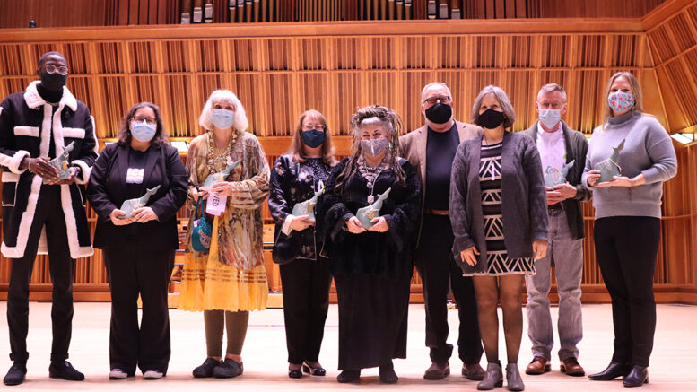 The Winners of the 2021 Muncie Mayor’s Arts Awards. Photo by Cat + Matt Creative.