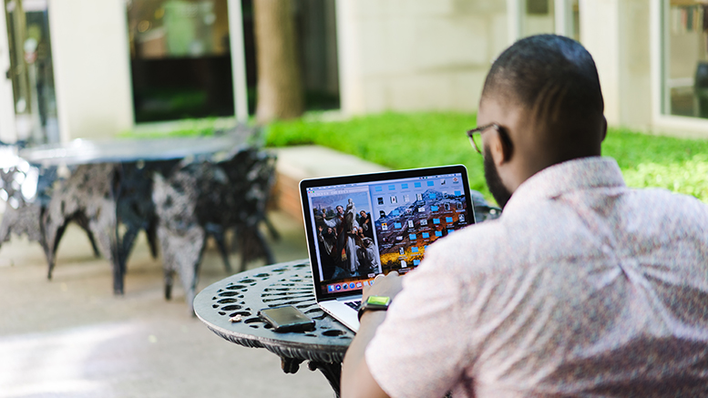 Fast computers and internet access allow many workers to work from anywhere.