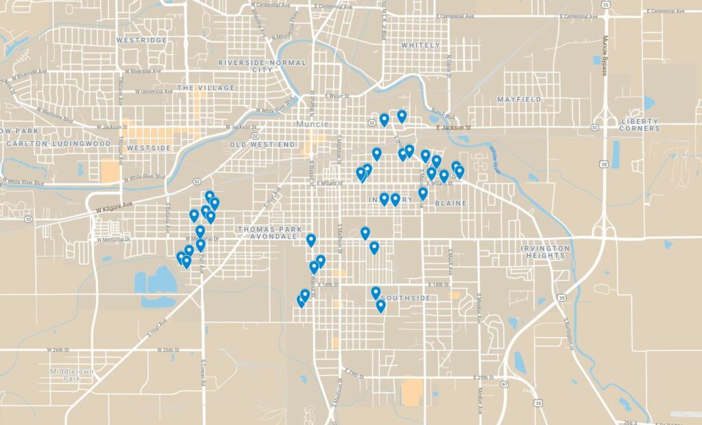 This map illustrates locations where homes for "City View 2" might be built.