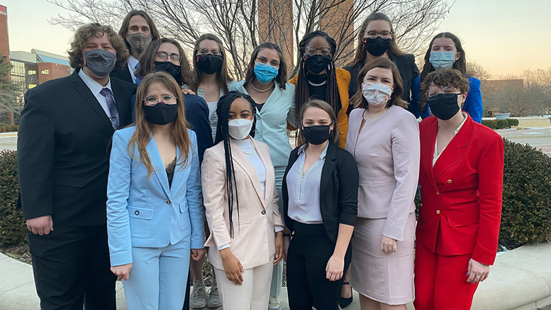 Ball State University's winning speech team. Photo provided.