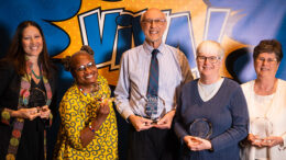 Pictured L-R: Dr. Julie Holland, Julie Mason, Keith Doudt, Joetta Teague, Charlotte McKnight. Not pictured: Debra Rolli. Photos by Angie Rogers-Howell