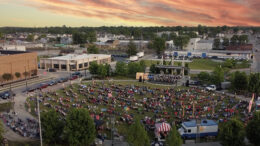 Canan Commons in downtown Muncie. Photo by Mike Rhodes