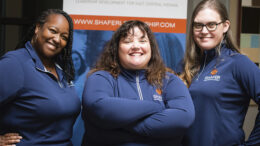 Pictured Left to Right: Daniella Flowers, Dr. Courtney Jarrett, Sophie Richau