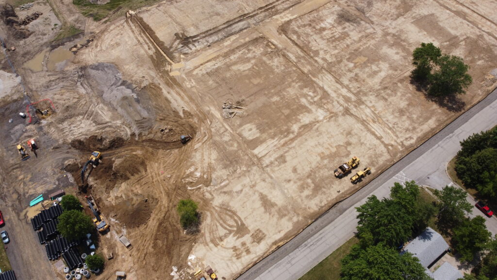 An aerial view of "Storer Estates" as photographed on July 19th by Mike Rhodes