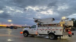 Indiana and Michigan power electrical service truck. Photo provided