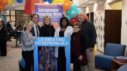 Pictured L-R: Entrepreneurs of the Year— Tiara Hicks, Mayor Dan Ridenour, Lynn Moore, Bernisa Elliott, Peggy Cenova, and Kurt Harrington.