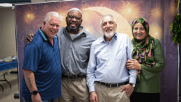 Pictured from L-R: Mac McKinney with Jomo Williams, Saber and Bibi Bahrami, photo by David Herbert. Image courtesy of Smartypants.