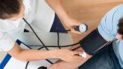 Blood pressure screening is an important part of general health care.