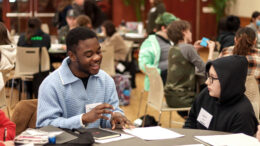 A scene from 'Peer Tutoring Day' held on February 3rd. Photo provided by Ball State University