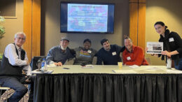 Pictured L-R during a panel discussion about news and critical thinking at the 2023 IDEA conference are: Mike Rhodes, Seth Slabaugh, Yvonne Thompson, Dr. John West, J.R. Jamison and moderator, Aimee Robertson-West. Photo provided