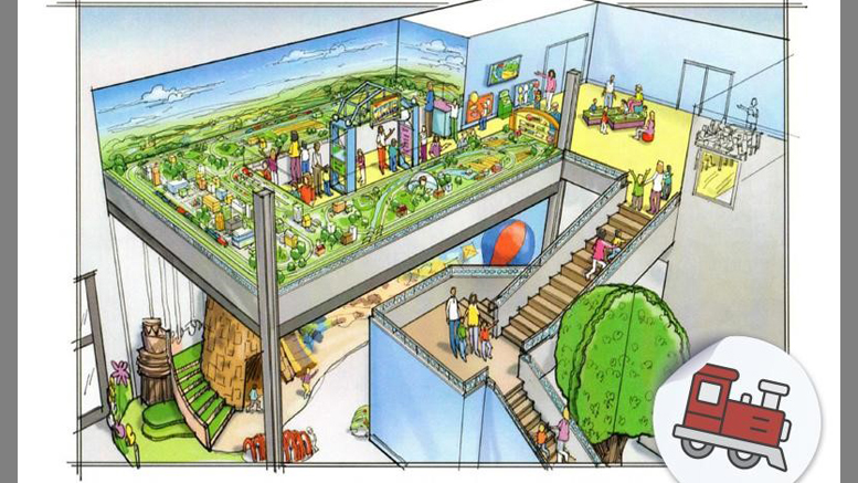 Artist rendering of new model train exhibit. Photo provided