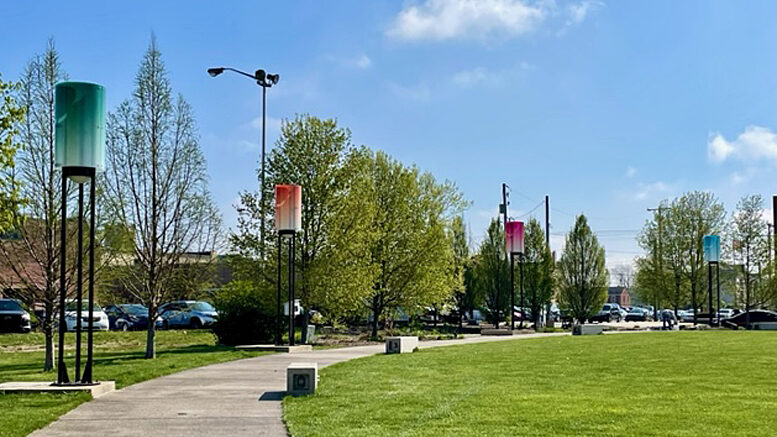 New lighting at Canan Commons. Photo provided