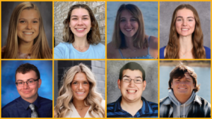 From left to right; top to bottom: Maria Alexander, Lauren Bowen, Lily Carpenter, Rhian Cline, Conner Cole, Kendra Keesling, Dakota Stovall, Cameren Wilson