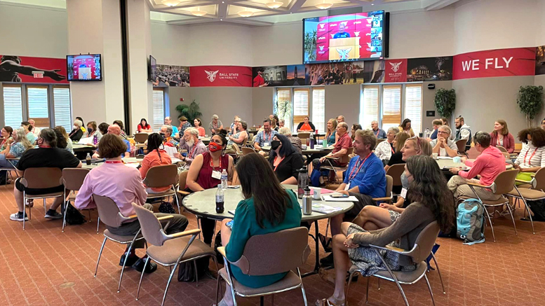 Midwest Writers Workshop attendees at Ball State. Photo provided