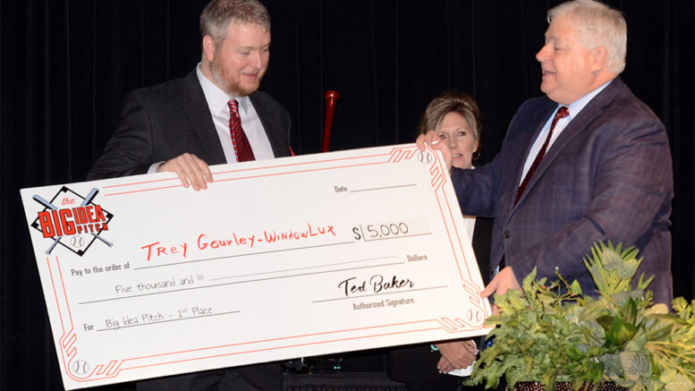 The 2019 Big Idea Pitch Winner: Trey Gourley. Photo by: Kyle Evans