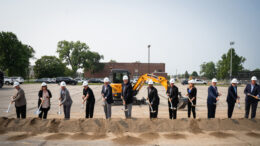 Groundbreaking for the new YMCA facility. Photo by Matt Howell