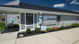 Celebratory balloons and a new sign and name greet patients as they enter the former Internists Associated building. Photo by Mike Rhodes