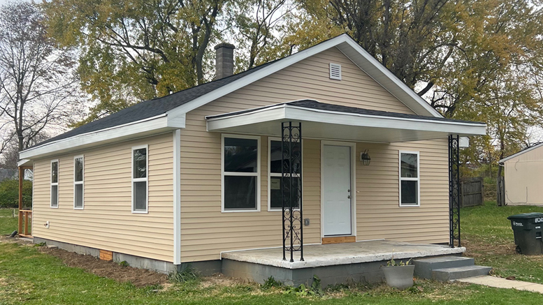 The "after" shot of the renovated home. Photo provided