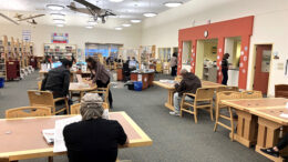 Inside Marine-Hunt Library. Photo by Laurie Lunsford