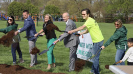 Groundbreaking for 'Wonder Woods' at the Mitchell Early Childhood and Family Center. Photo provided