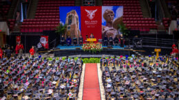 Graduation will be inside Worthen Arena.