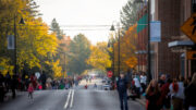 The 2024 Homecoming Parade goes through the village on October 26, 2024. Photo by Bobby Ellis/Ball State University.